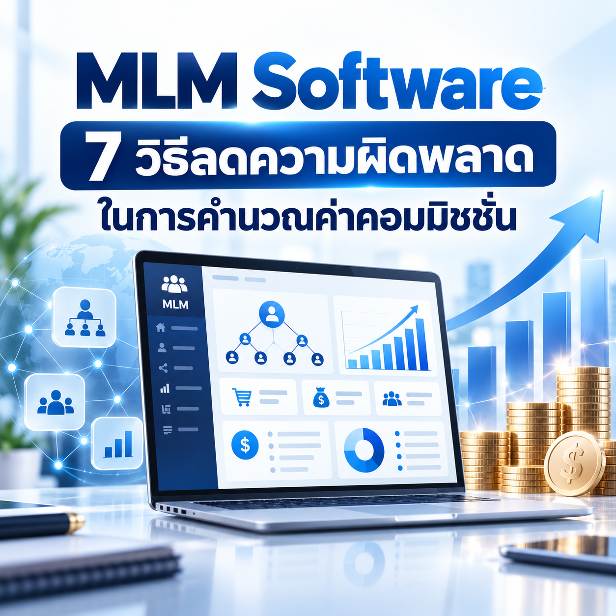 MLM Software 7 วิธีลดความผิดพลาดในการคำนวณค่าคอมมิชชั่น